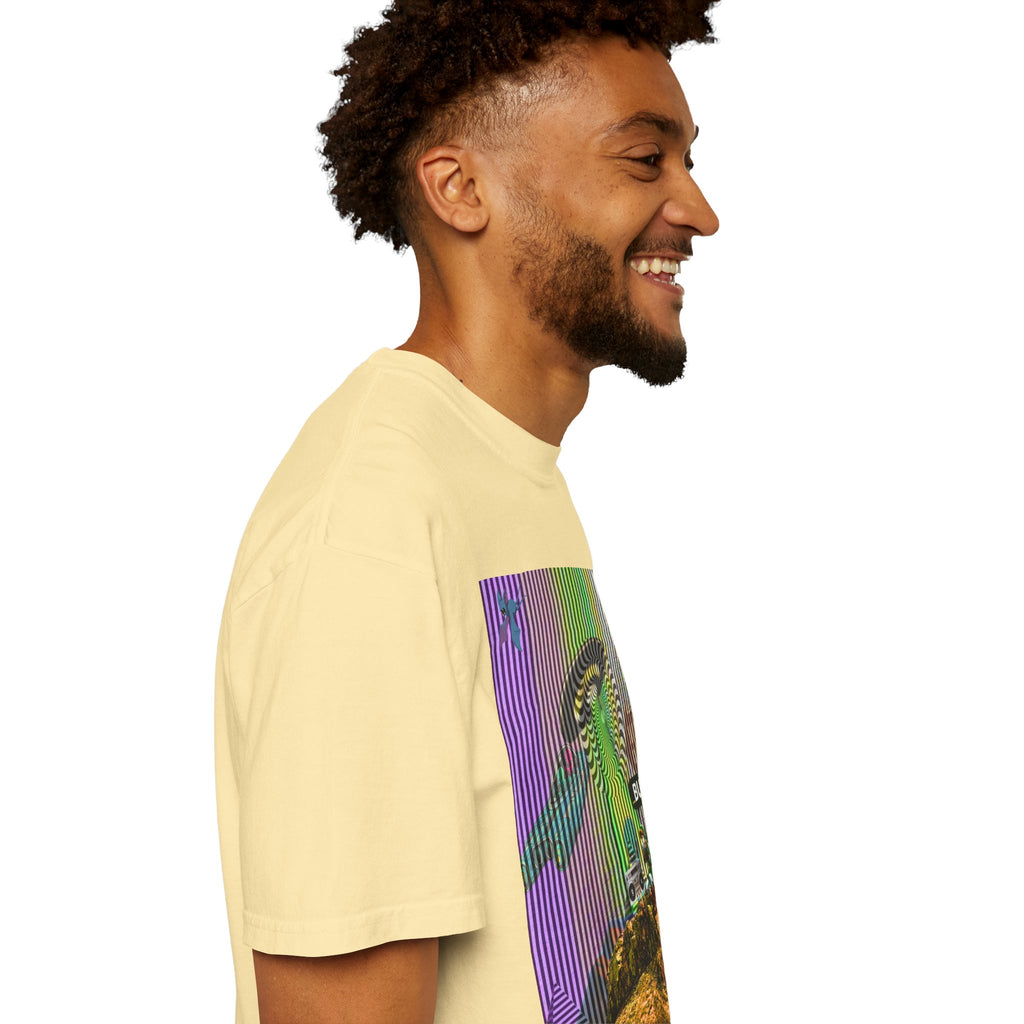 Psychedelic Busker T-Shirt, Unisex Graphic Tee, Music Lover Gift, Festival Wear, Casual Streetwear, Colorful Arttee