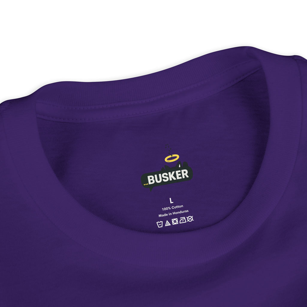 Colorful Youth Short Sleeve Tee - "Busker" Graphic Art Top