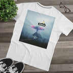 Men's Modern-fit Tee with 'Busker' Design - Casual Streetwear for Music Lovers, Perfect Gift for Festivals, Concerts, Birthdays, [...]