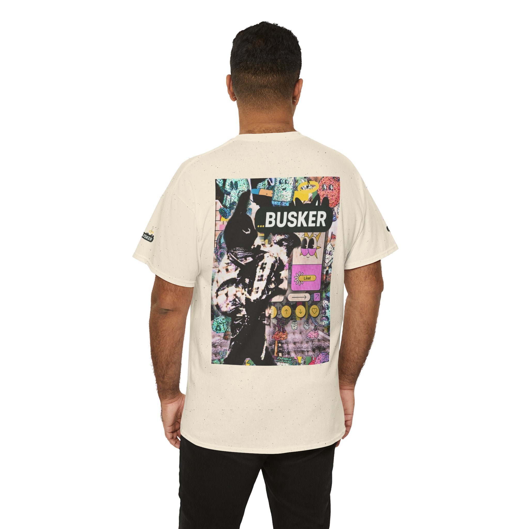 Grunge Art Busker Unisex Heavy Cotton Tee