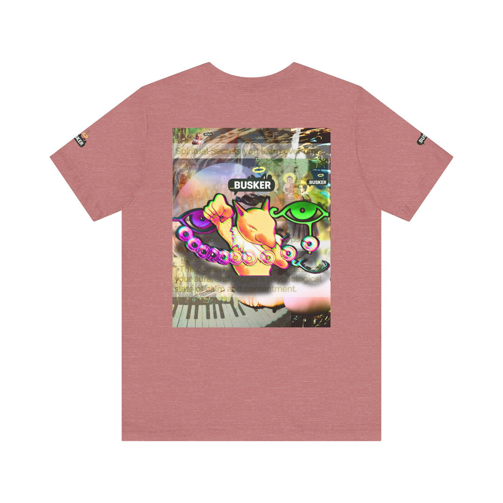 Vibrant Busker Art Tee for Creative Souls