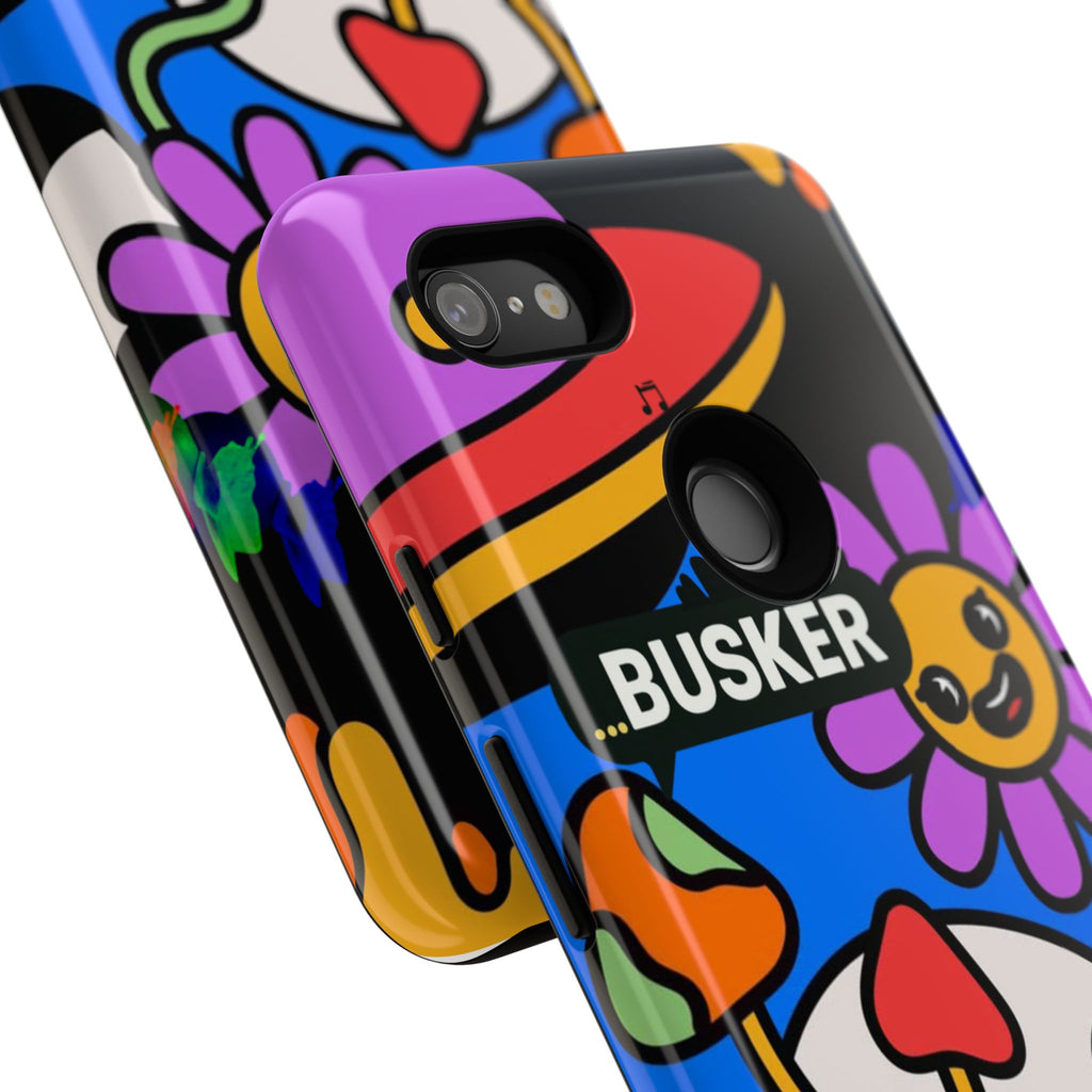 Colorful Phone Case, Cute Phone Accessories, Gift for Music Lovers, Fun Tech Gear, Unique Floral Design Case