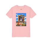 Golden Busker Youth Tee, Summer T-Shirt, Kids Casual Wear, Music Festival Swag, Gift for Young Artists