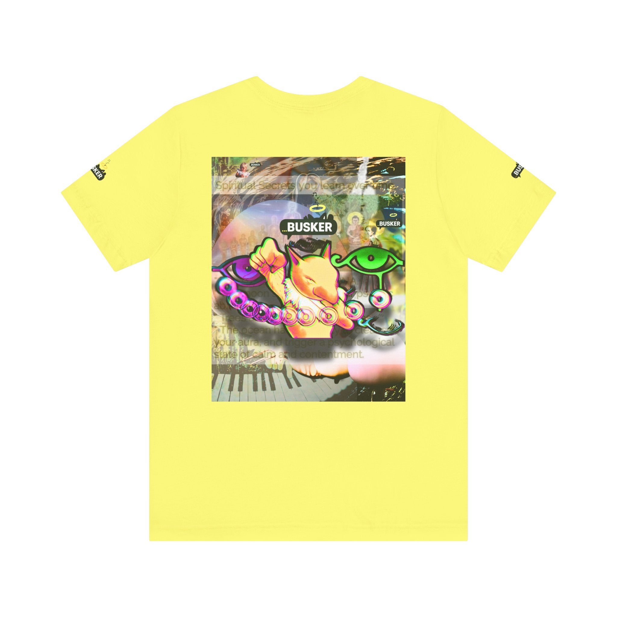 Vibrant Busker Art Tee for Creative Souls