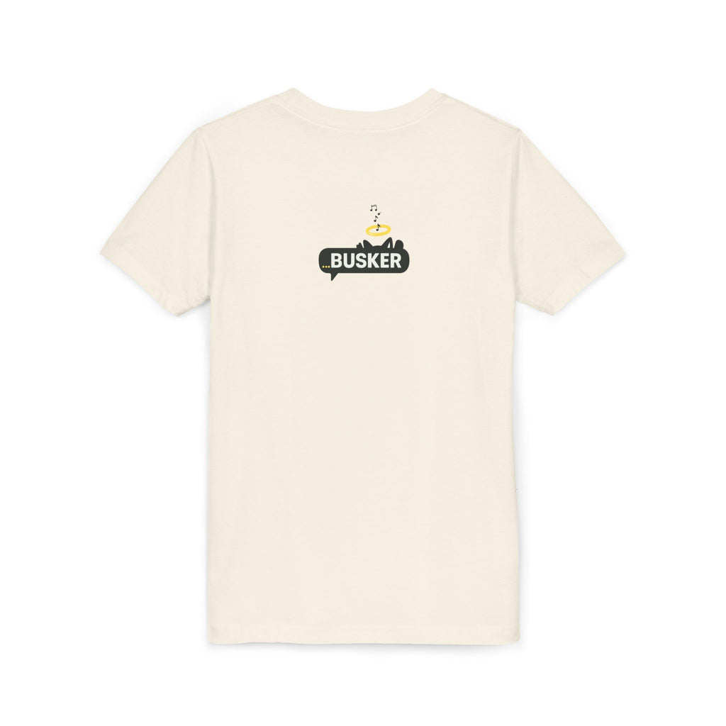 Youth Graphic Tee with Dinosaur Design, Fun Tee for Kids, Summer Style, Birthday Gift, Casual Wear, Playful Outfit, Busker Theme