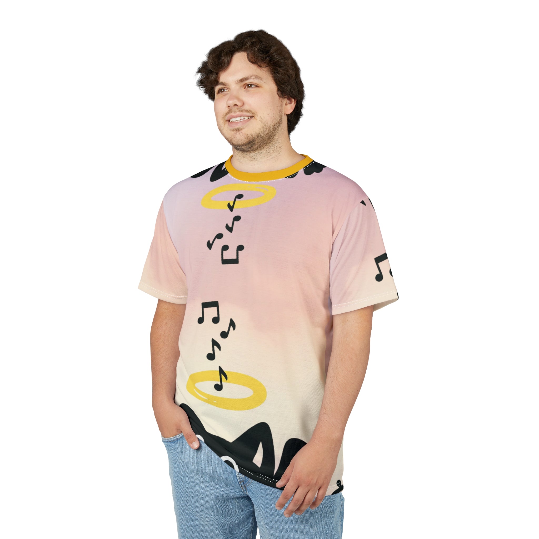 Musical Vibes Unisex Tee, Fun Graphic T-Shirt, Gift for Music Lovers, Trendy Casual Wear, Unique Personalized Tee