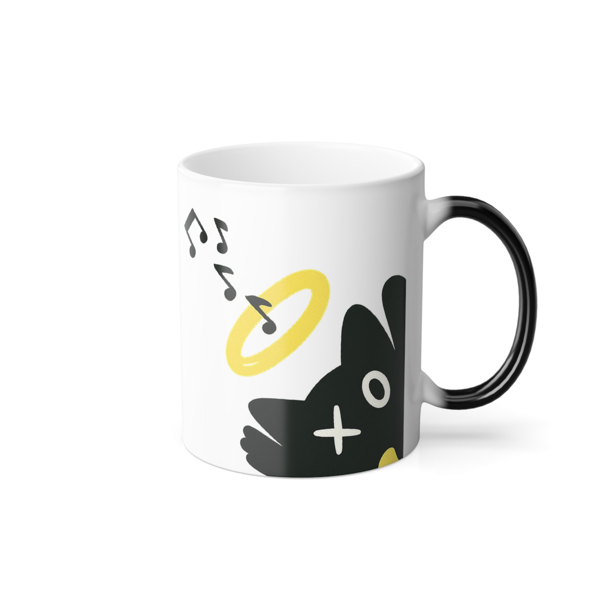 Color Morphing Mug - Musical Theme Mug, Perfect Gift for Musicians, Coffee Lovers, Fun Kitchen Decor, Unique Holiday Present