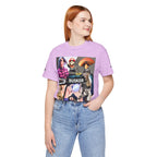 Busker Vibe Unisex Tee - Music & Art Collage Design