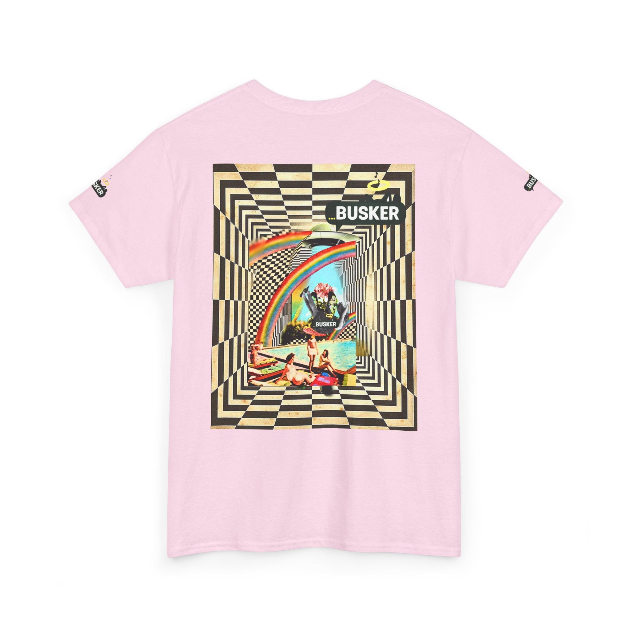 Retro Busker Graphic Tee - Unisex Heavy Cotton