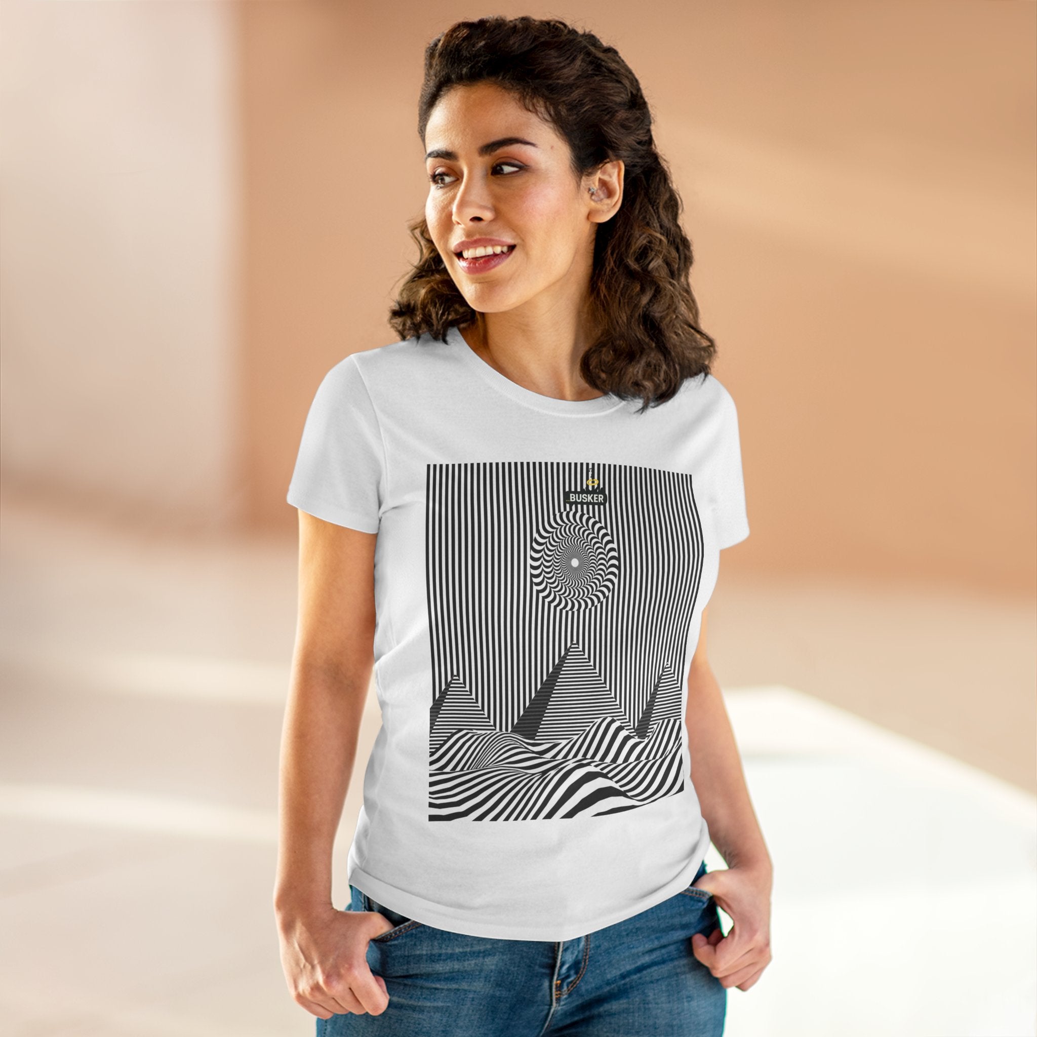 Trippy Graphic Tee for Women, Fun Casual Shirt, Perfect Gift for Music Lovers, Vacation Outfit, Summer Top, Festival Wear