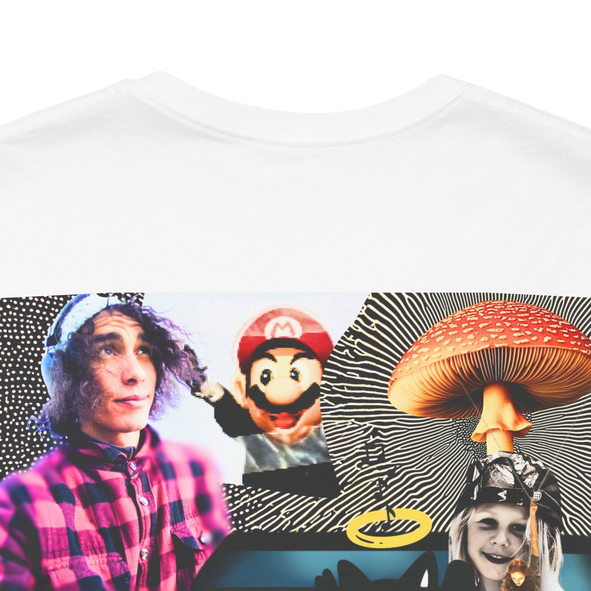 Busker Vibe Unisex Tee - Music & Art Collage Design