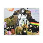 Artistic Stretched Canvas Print - 'Welcome to Golden' Collage