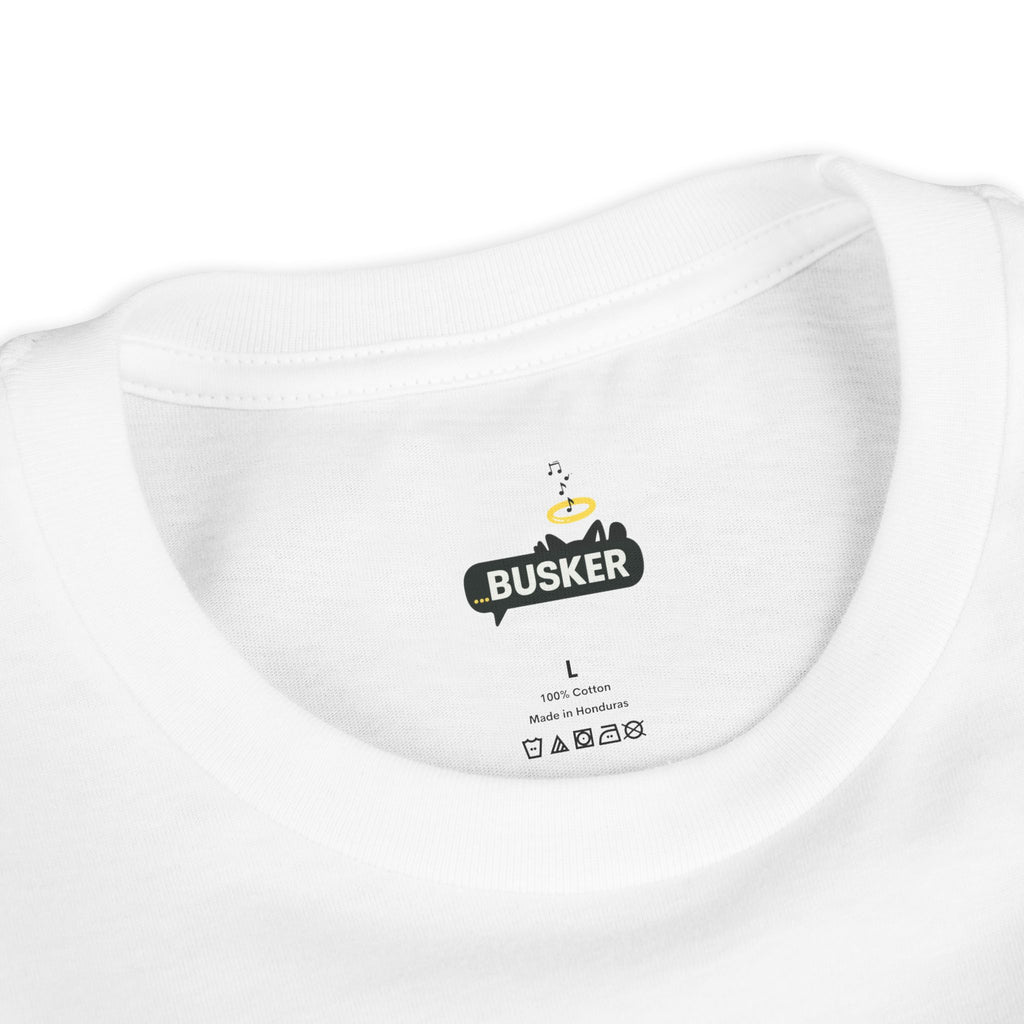 Cool Busker Youth Tee, Street Style Youth T-Shirt, Graphic Tee for Kids, Hipster Summer Shirt, Unique Gift for Young Musicians