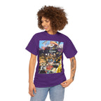 Busker Collage Graphic Tee — Vintage Music Poster Streetwear