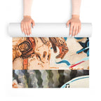 Galactic Art Foam Yoga Mat - Inspiring Yoga for Sci-Fi Fans