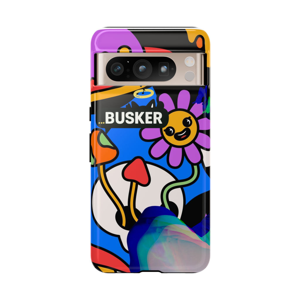 Colorful Phone Case, Cute Phone Accessories, Gift for Music Lovers, Fun Tech Gear, Unique Floral Design Case