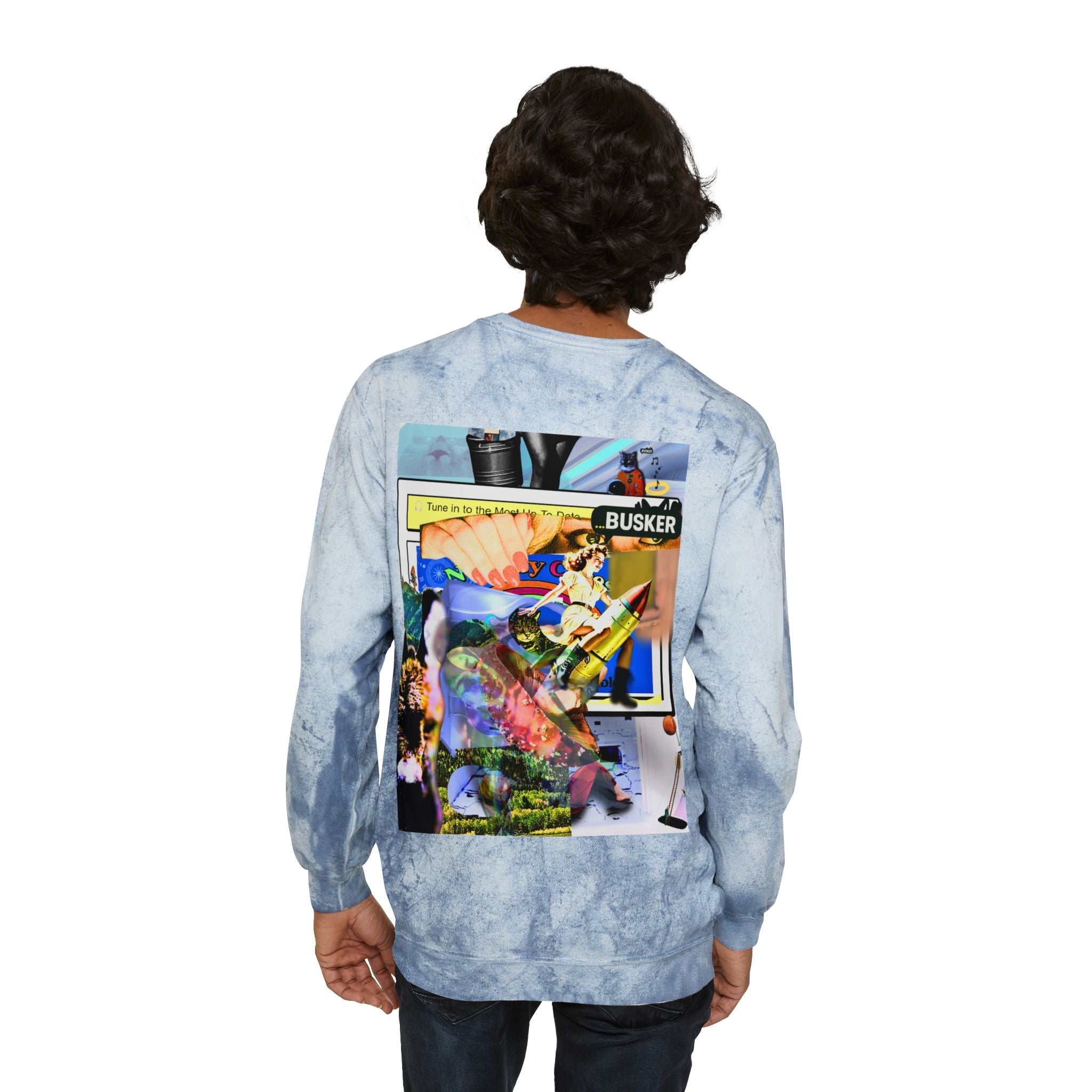 Color Blast Crewneck Sweatshirt for Creative Souls
