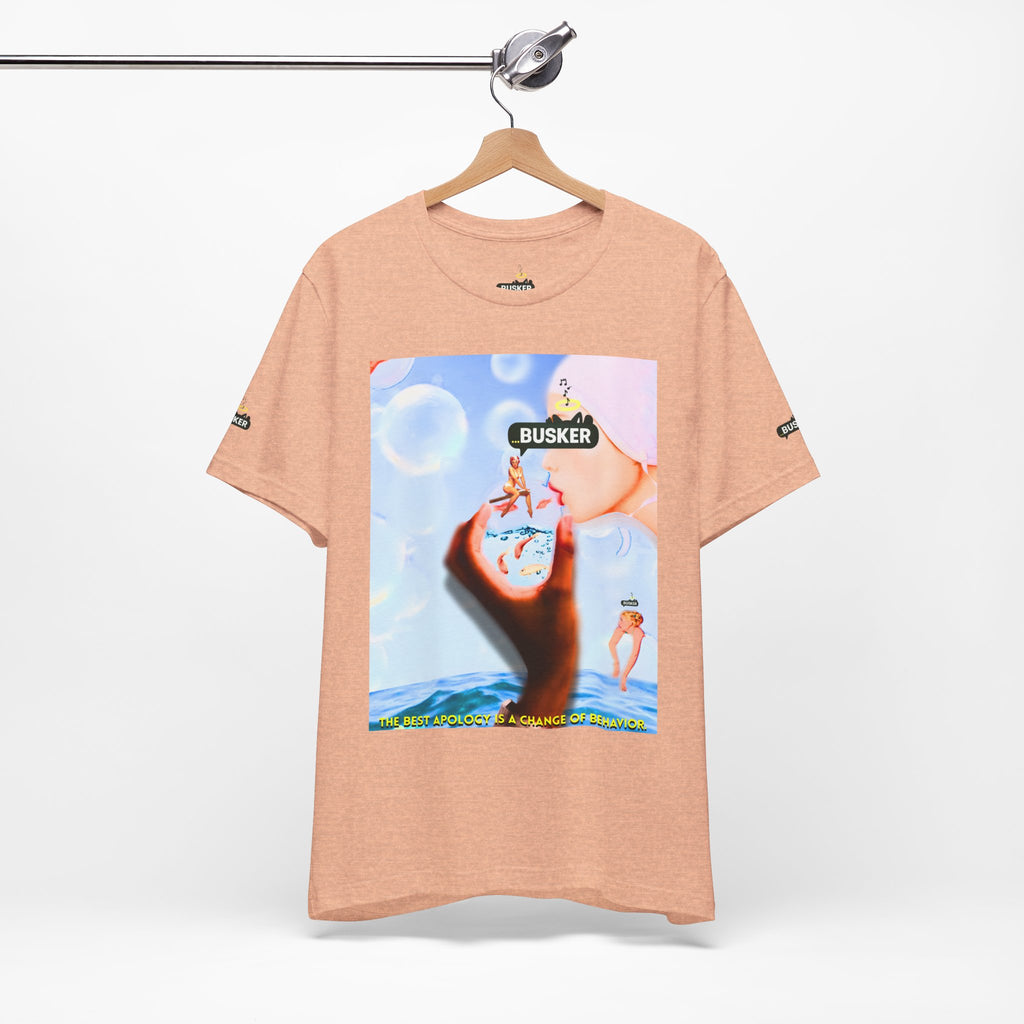 Busker Vibe Unisex Jersey Tee – Colorful Artistic Design for Summer Fun