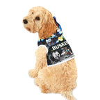 Busker Collage Pet Hoodie — Colorful Urban Music Graphic