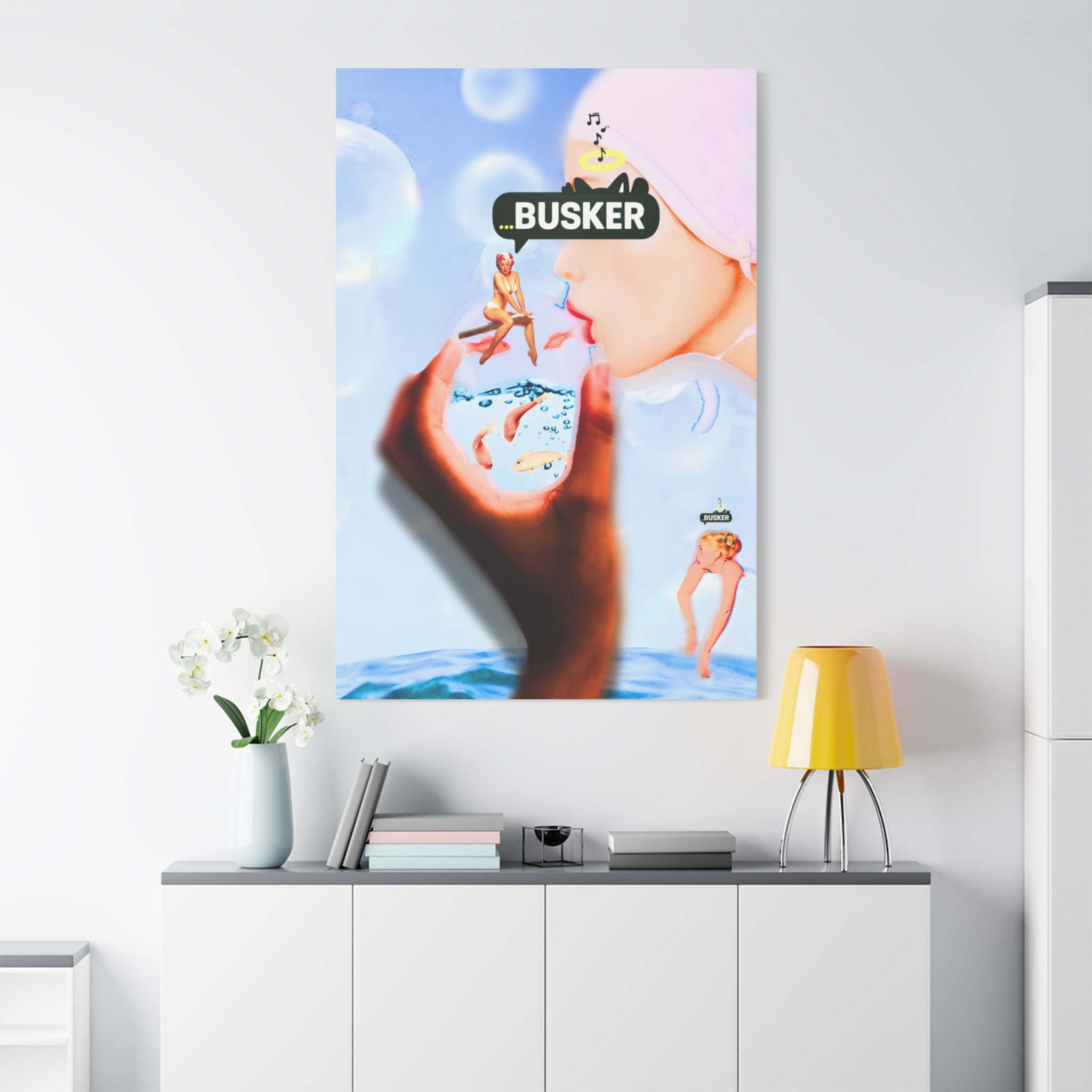 Artistic Matte Canvas Print - Dreamy Busker Vibes