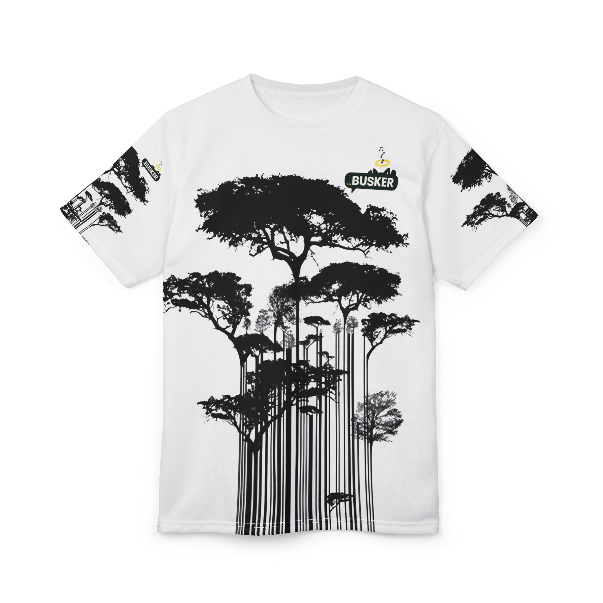 Stylish Nature-Inspired Unisex Tee, AOP T-Shirt for Outdoorsy People, Tree Lover Gift, Casual Streetwear, Eco-Friendly Fashion