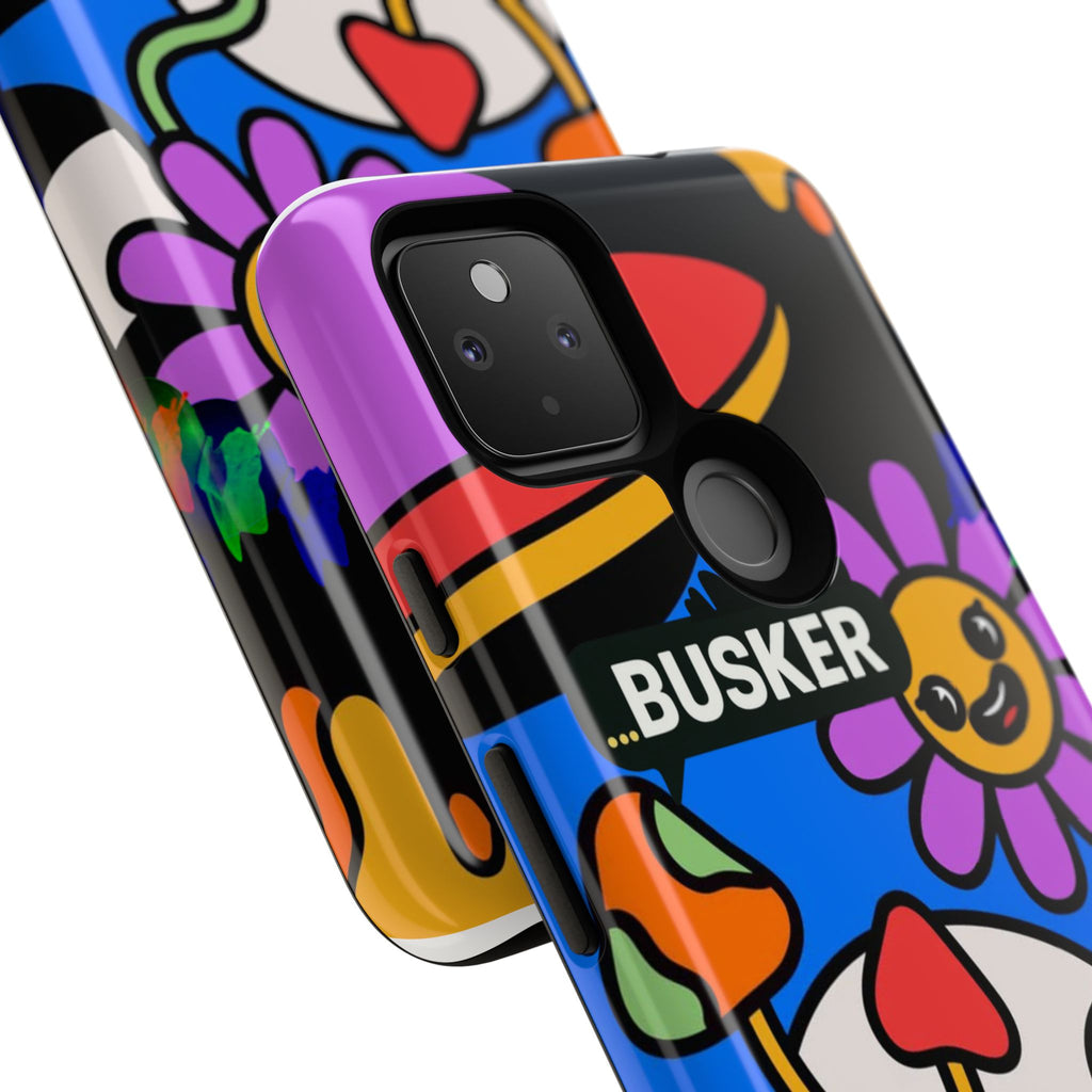Colorful Phone Case, Cute Phone Accessories, Gift for Music Lovers, Fun Tech Gear, Unique Floral Design Case
