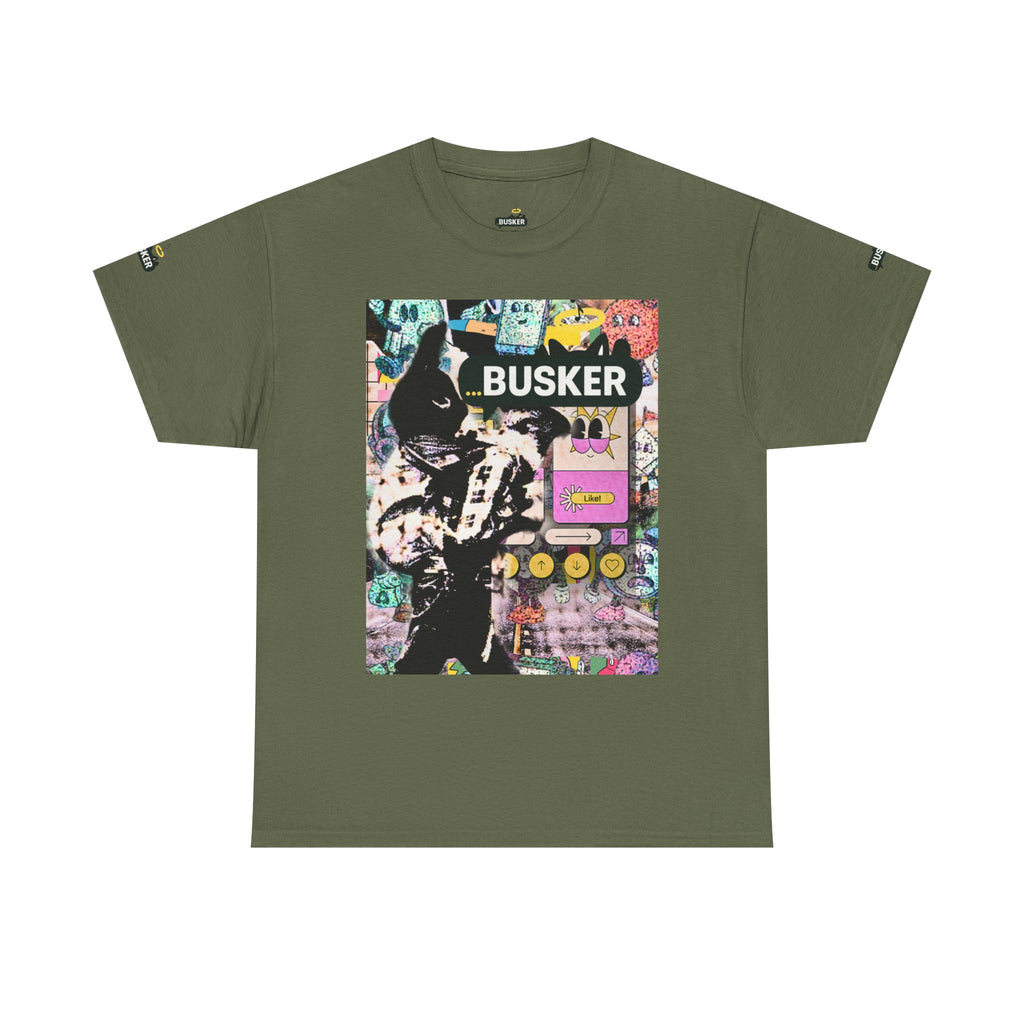 Grunge Art Busker Unisex Heavy Cotton Tee