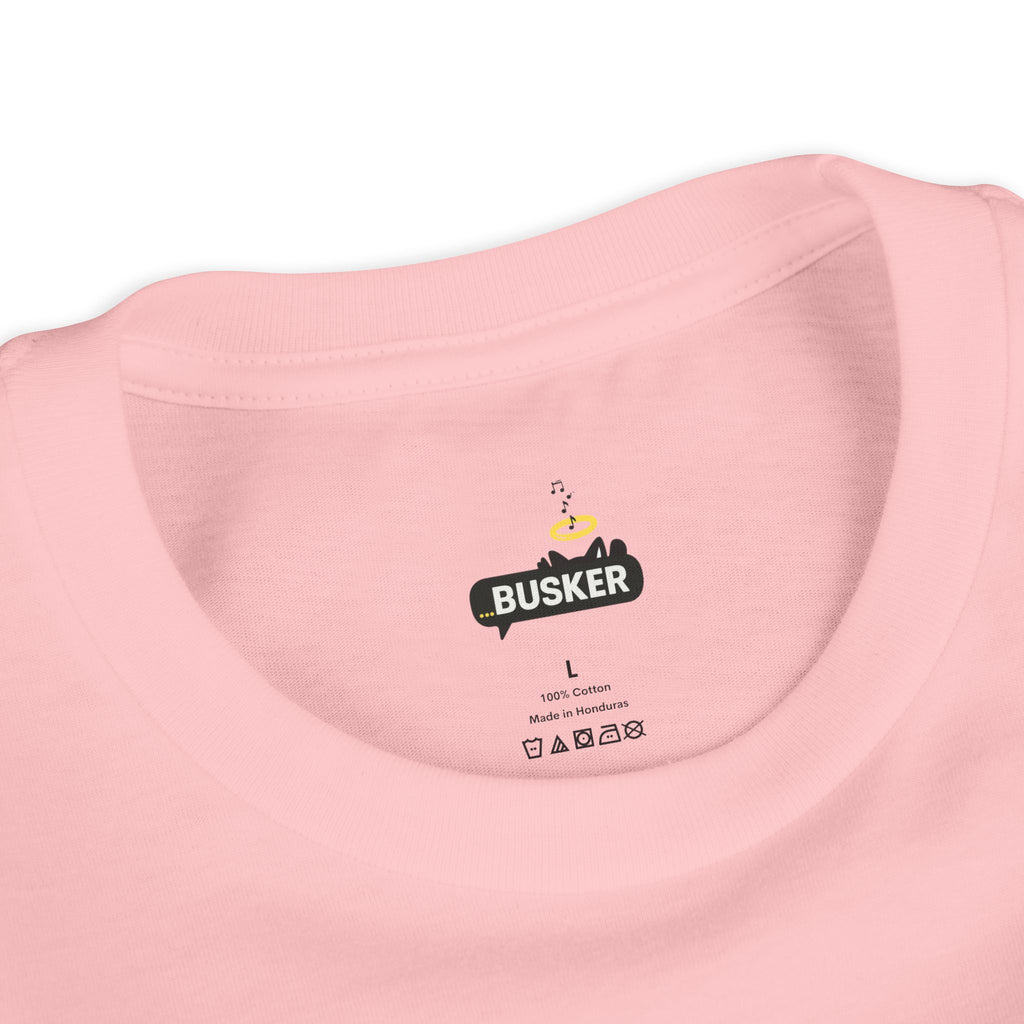 Colorful Youth Short Sleeve Tee - "Busker" Graphic Art Top