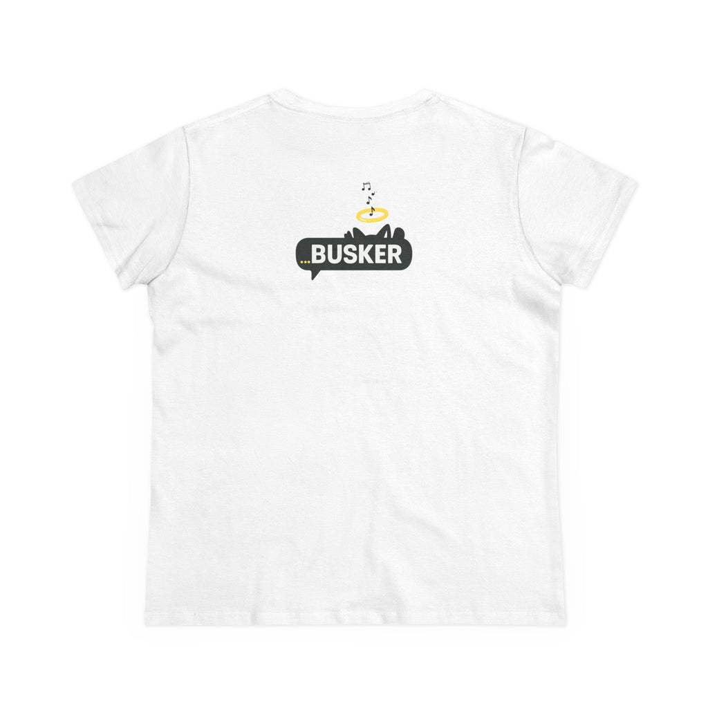 Funny Music-Inspired Women's Tee: Enjoy Your Day, Casual Wear, Gift for Musicians, Concert Outfit, Unique Graphic Shirt