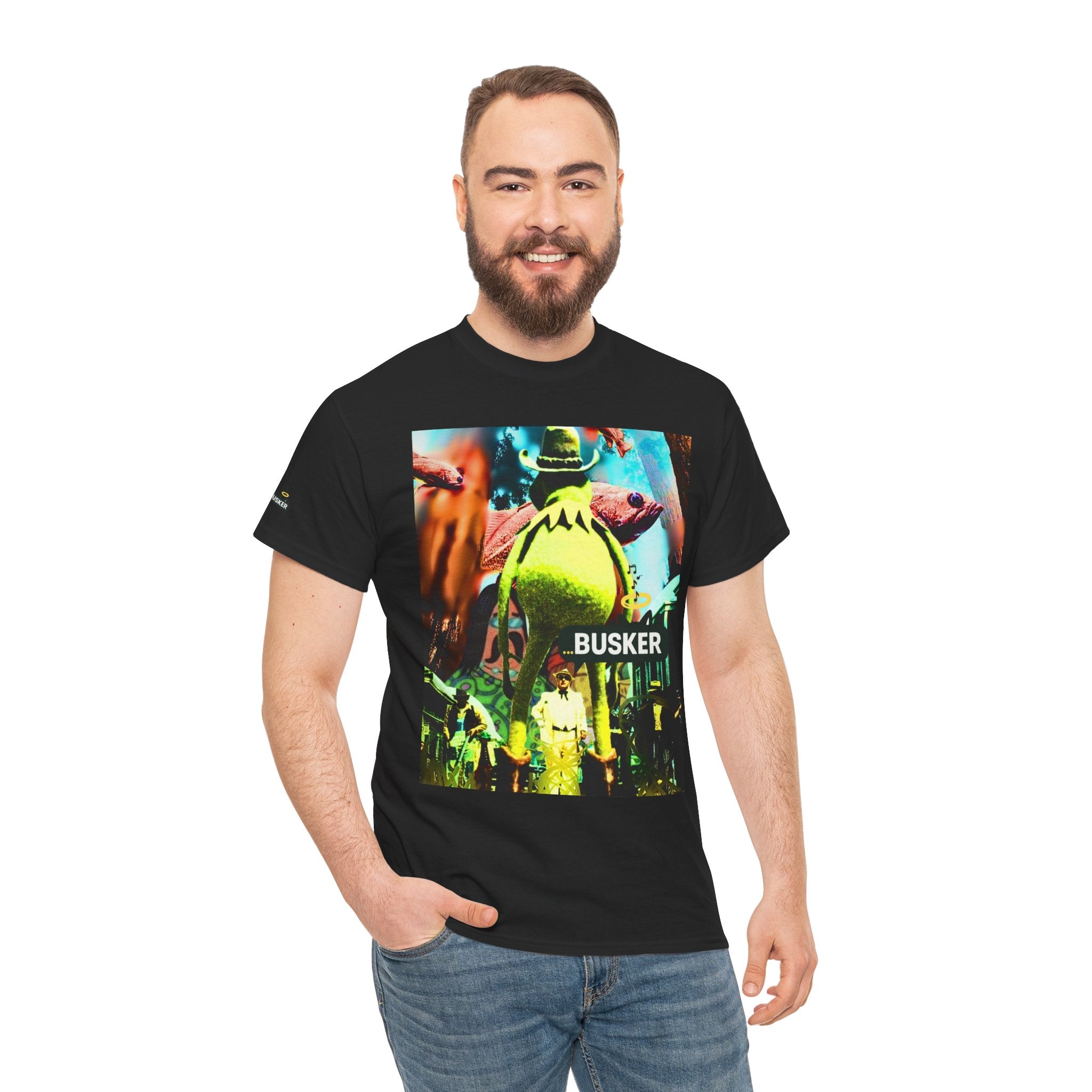 Busker Graphic Vintage Unisex Heavy Cotton Tee