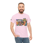 Artistic Unisex Heavy Cotton Tee - Vibrant Busker Design