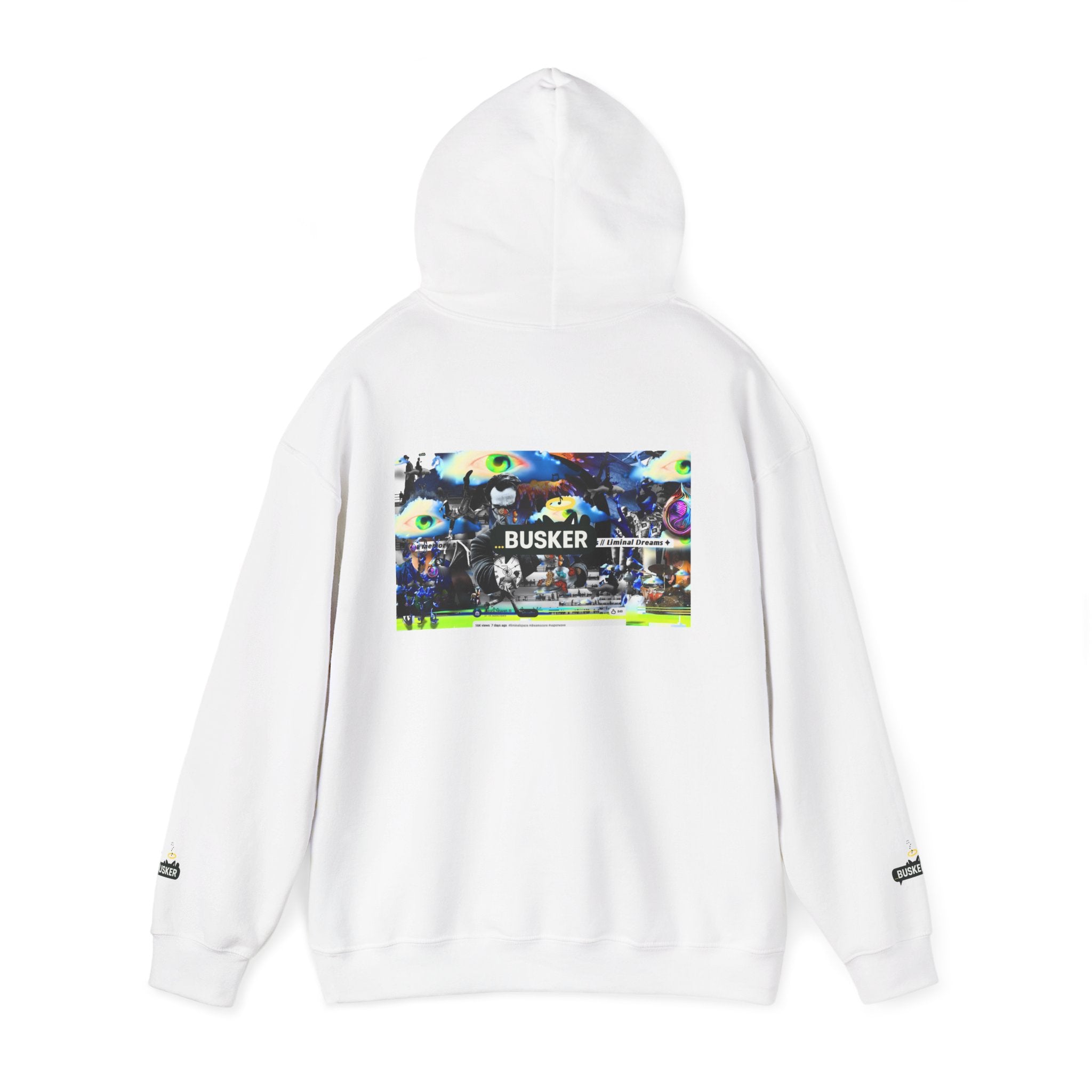 Busker Street Art Hoodie — Colorful Musician Graphic Pullover