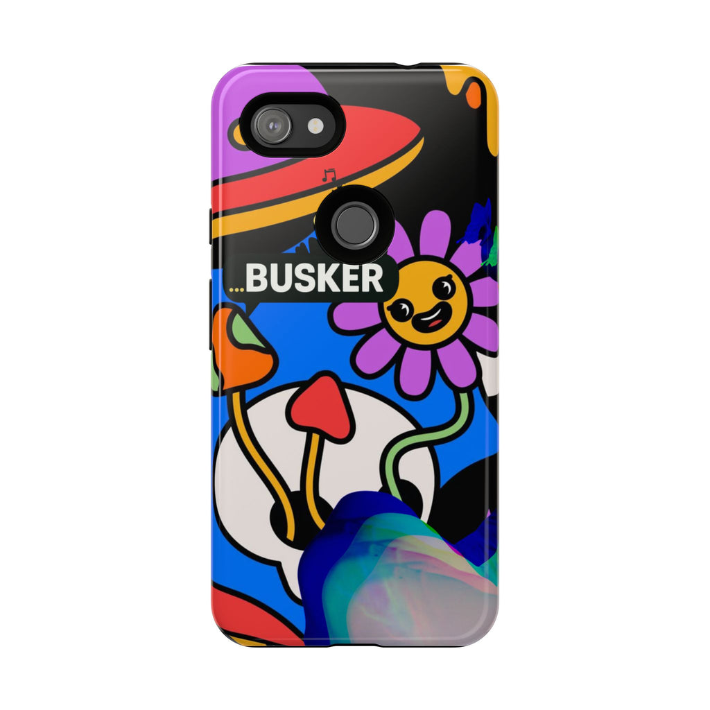 Colorful Phone Case, Cute Phone Accessories, Gift for Music Lovers, Fun Tech Gear, Unique Floral Design Case