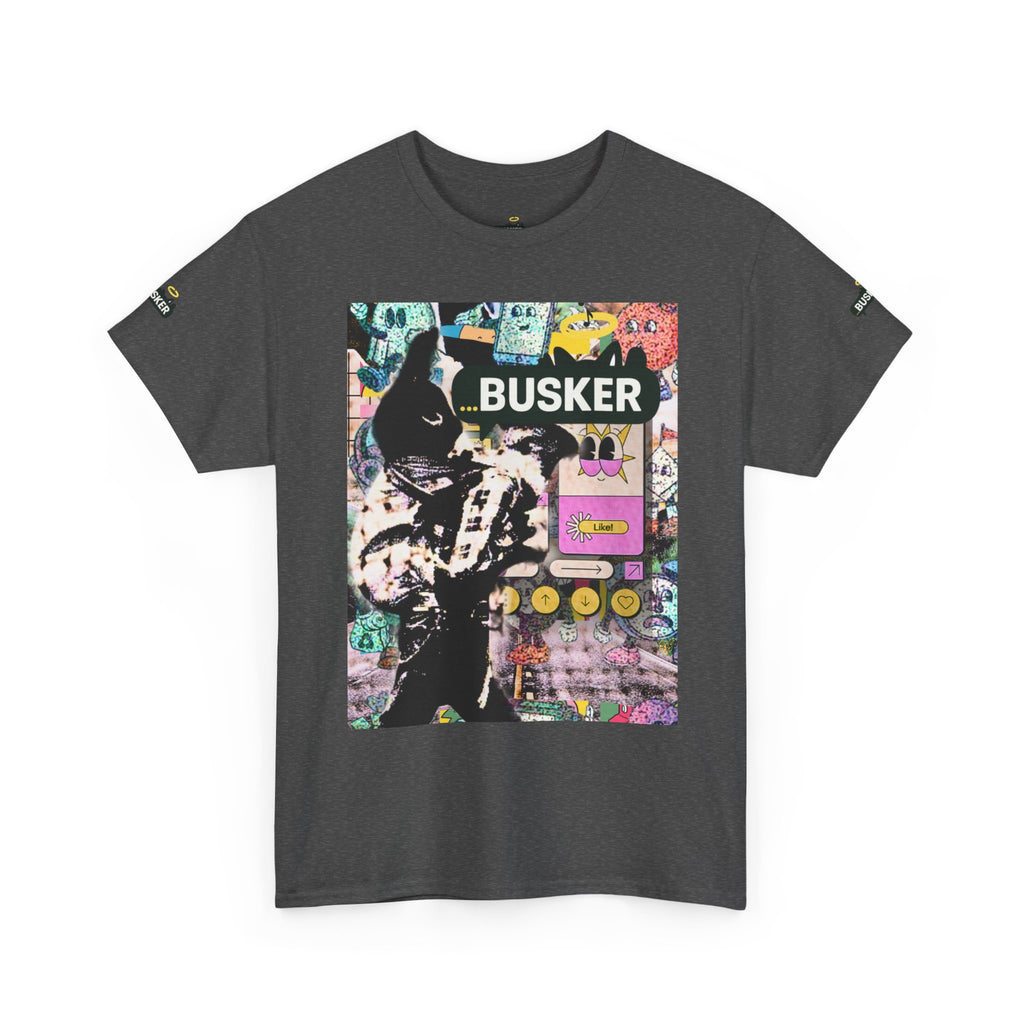 Grunge Art Busker Unisex Heavy Cotton Tee
