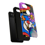 Colorful Phone Case, Cute Phone Accessories, Gift for Music Lovers, Fun Tech Gear, Unique Floral Design Case