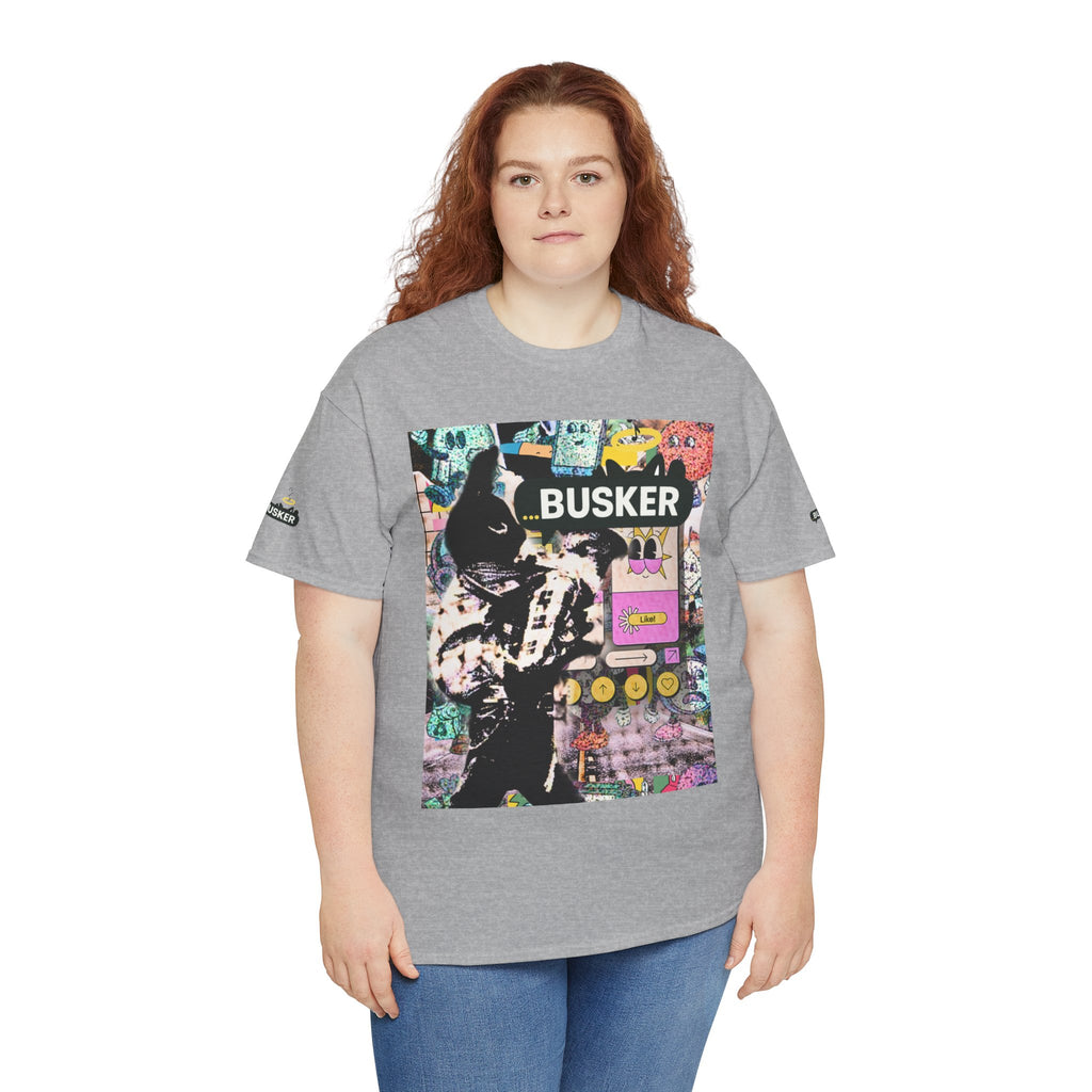 Grunge Art Busker Unisex Heavy Cotton Tee