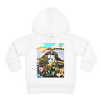 Colorful Toddler Pullover Fleece Hoodie - Fun Cartoon Design for Kids