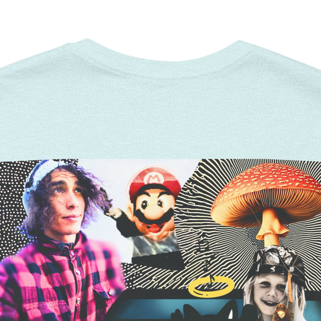 Busker Vibe Unisex Tee - Music & Art Collage Design