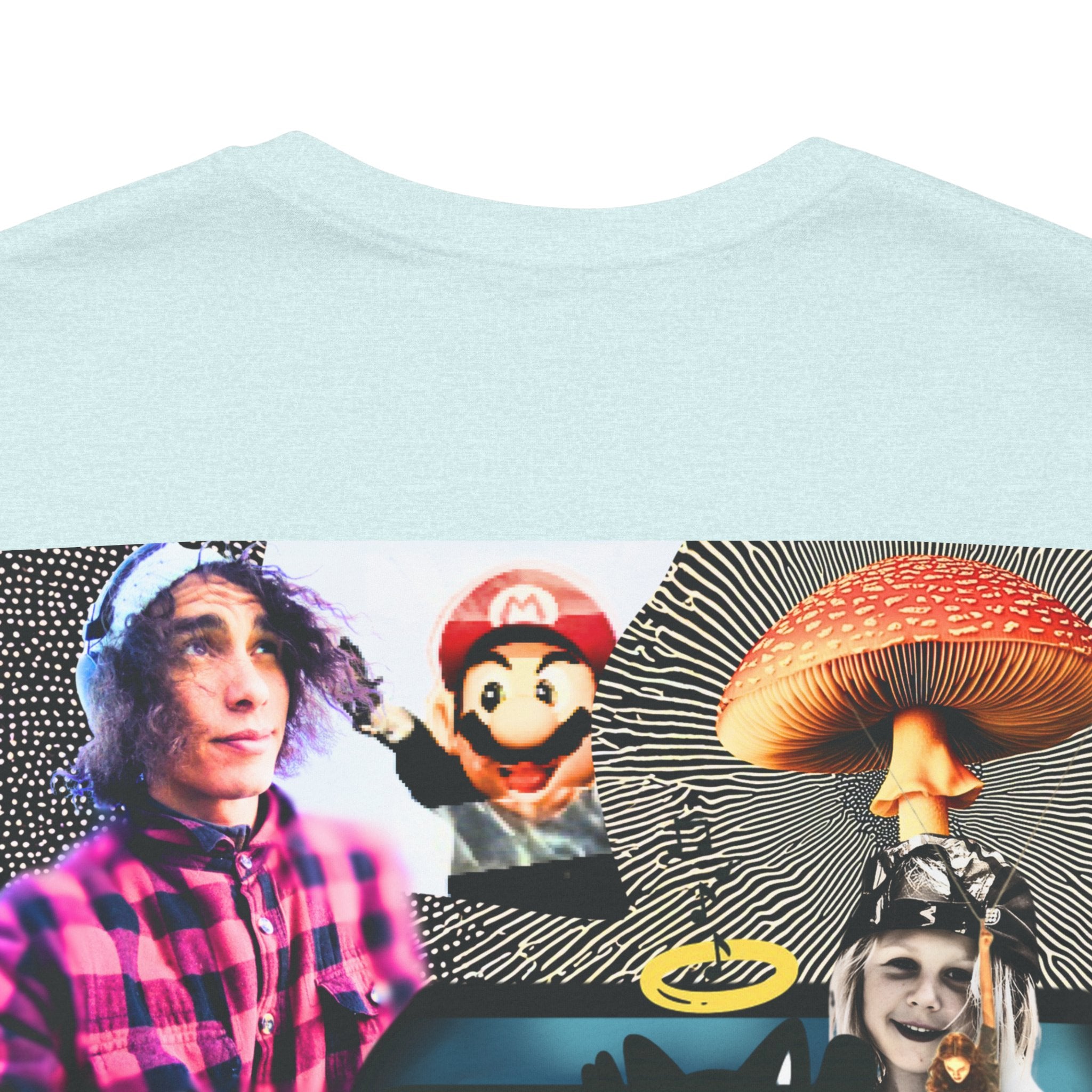 Busker Vibe Unisex Tee - Music & Art Collage Design