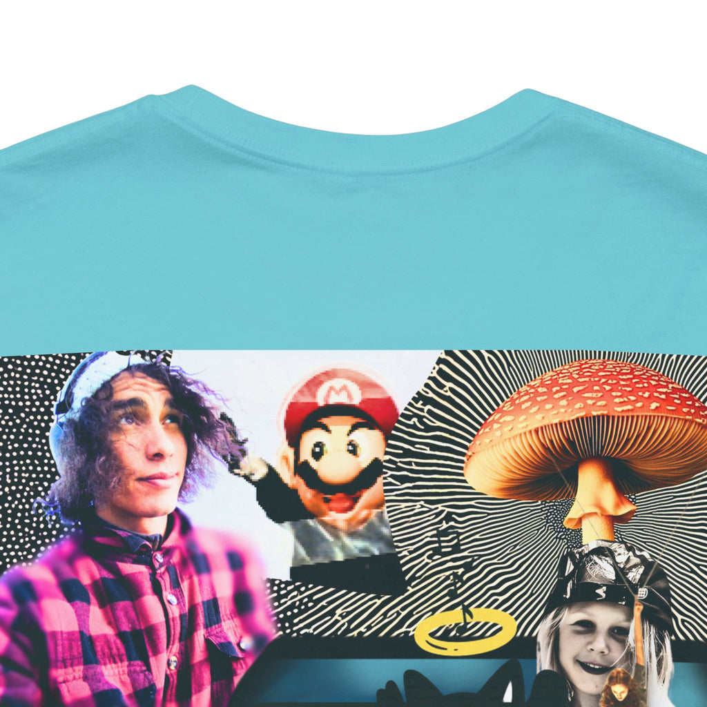 Busker Vibe Unisex Tee - Music & Art Collage Design