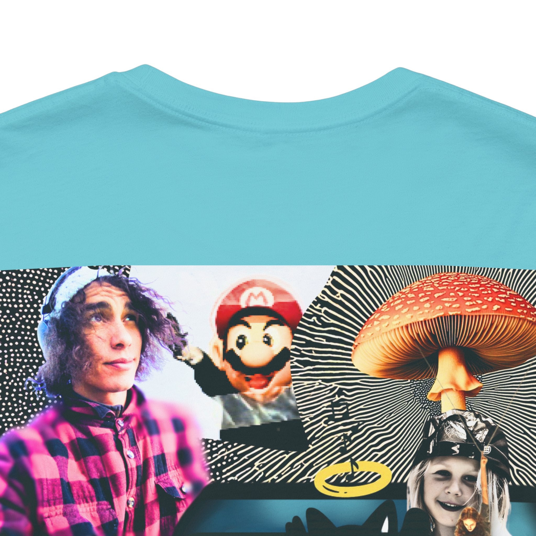 Busker Vibe Unisex Tee - Music & Art Collage Design