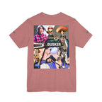 Busker Vibe Unisex Tee - Music & Art Collage Design