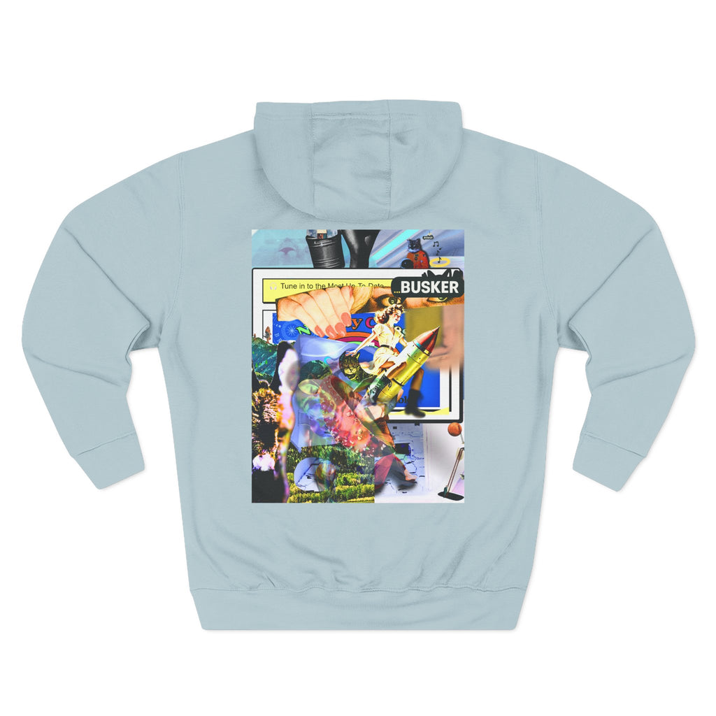 Three-Panel Fleece Hoodie