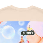 Busker Vibe Unisex Jersey Tee – Colorful Artistic Design for Summer Fun