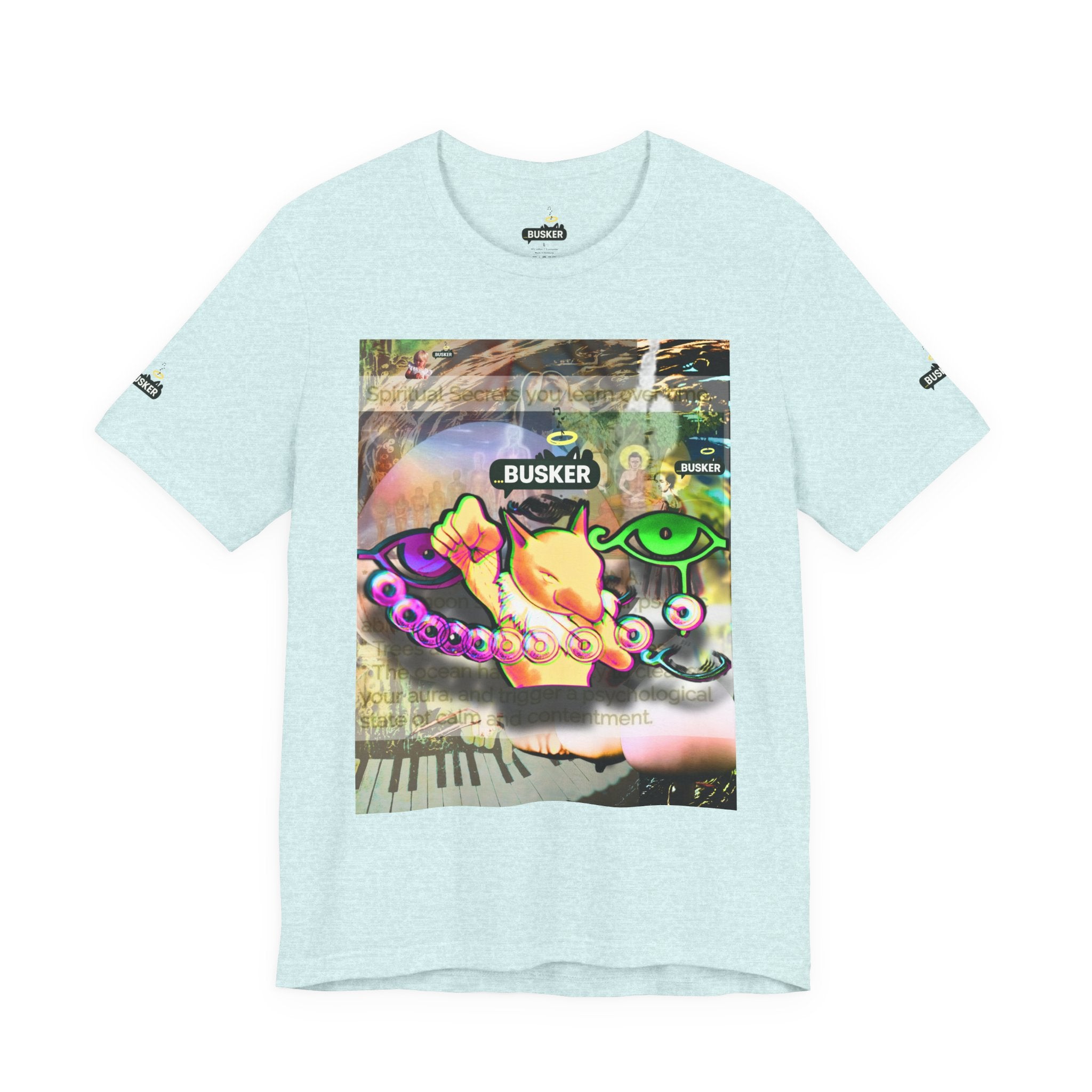Vibrant Busker Art Tee for Creative Souls