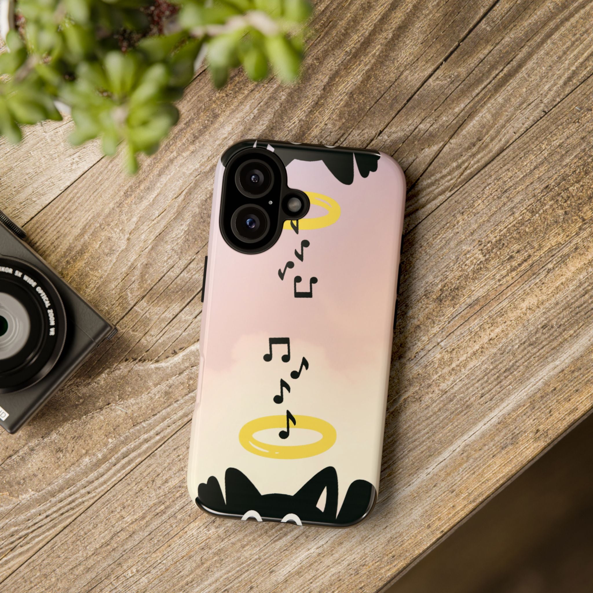 Cute Animal Phone Case, Tough Phone Cover for Pet Lovers, Gifts for Birthdays, Holidays, Music Lovers, Fun Tech Accessories
