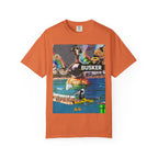 Vibrant Busker T-Shirt, Unisex Graphic Tee, Street Art Inspired Apparel, Casual Wear, Summer Festival Clothing