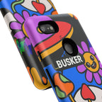 Colorful Phone Case, Cute Phone Accessories, Gift for Music Lovers, Fun Tech Gear, Unique Floral Design Case