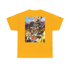 Busker Collage Graphic Tee — Vintage Music Poster Streetwear