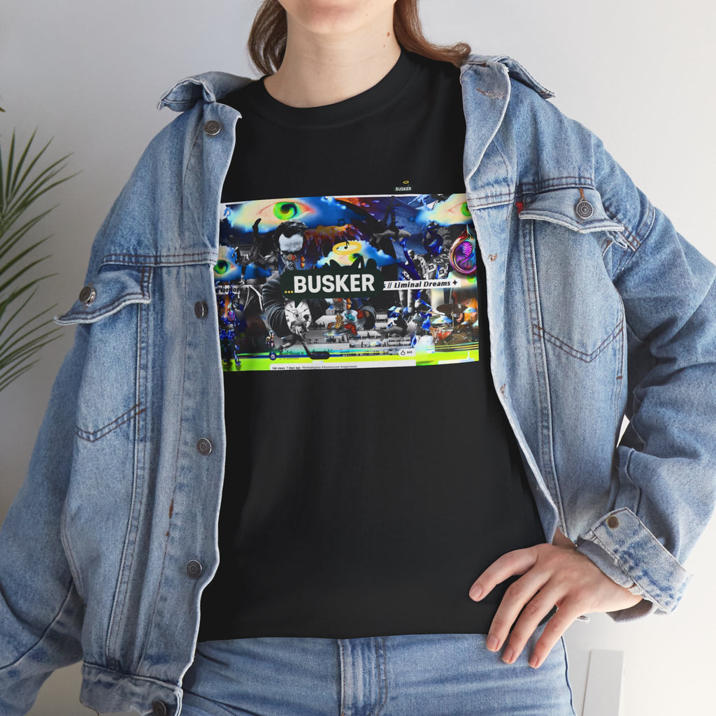Busker Graphic Tee — Vintage Street Music Poster T‑Shirt